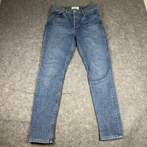 REFORMATION Jeans Women's 28 Serena High Rise Skinny Blue Denim Maya Wash